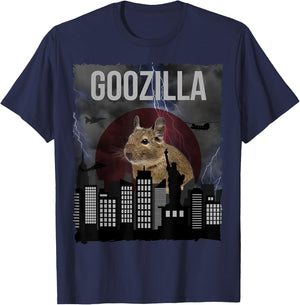 GOOZILLA | Funny Degu Saying | Octodon Degus Accessory T-Shirt - T-Shirt | Navy