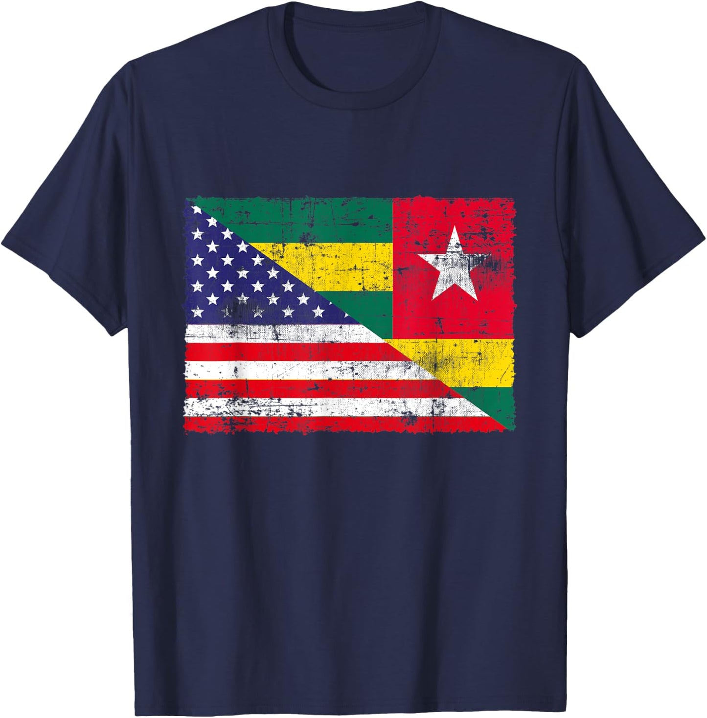 Retro Patriotic USA American Flag Togo Flag Kids Men T-Shirt - T-Shirt | Navy