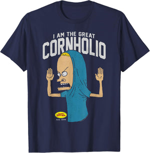 Beavis and Butt-Head I Am The Great Cornholio Small T-Shirt - T-Shirt | Navy