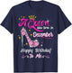 Queen was Born in December Cute Funny Happy Birthday Gift T-Shirt - T-Shirt | Navy