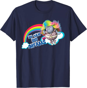 DreamWorks Trolls Big Hair Big Dreams Bridget T-Shirt - T-Shirt | Navy