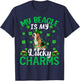 Funny My Beagle Are My Lucky Charms Beagle St Patrick's Day T-Shirt - T-Shirt | Navy
