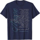 Agape - Love Never Fails - 1 Corinthians 13:4-8a T-Shirt - T-Shirt | Navy