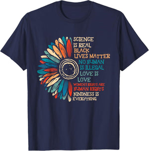 Rights Are Human Rights Feminist Retro Women Gifts T-Shirt - T-Shirt | Navy
