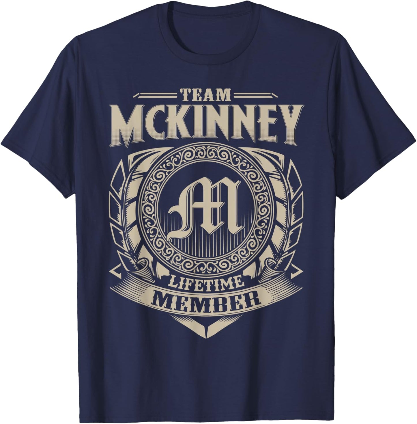 Team MCKINNEY Lifetime Member Vintage MCKINNEY Family T-Shirt - T-Shirt | Navy