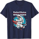 Funny United States Space Force Space Monkey T-Shirt - T-Shirt | Navy