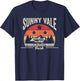 Vintage Retro Sunnyvale Trailer Park T-Shirt - T-Shirt | Navy