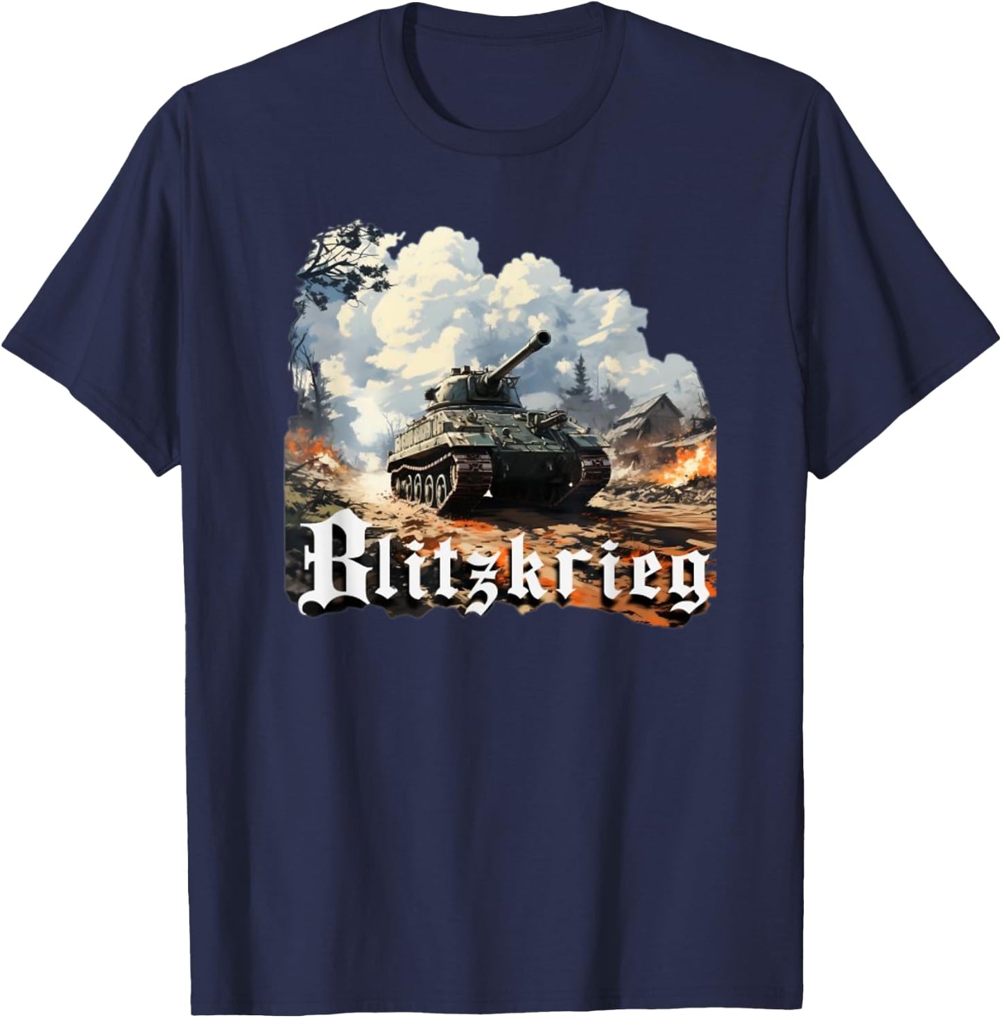 World War 2 Blitzkrieg T-Shirt - T-Shirt | Navy
