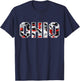 State of Ohio Ohioan Trendy Distressed Camo Graphic Designs T-Shirt - T-Shirt | Navy