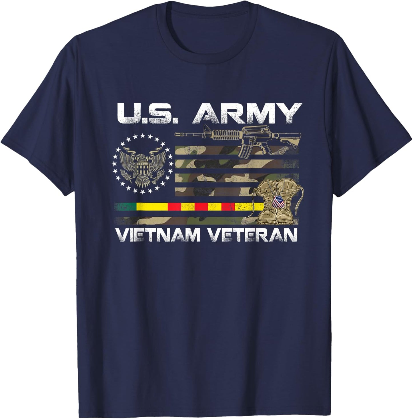 U.S. Army Vietnam Veteran , Vietnam Veteran Gift T-Shirt - T-Shirt | Navy