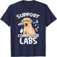 Computer Lab Funny Computer Science Teacher Dog T-Shirt - T-Shirt | Navy