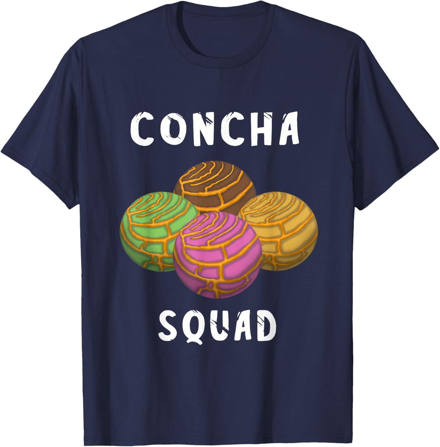 Concha Squad Spanish Conchas Bread Mexicana Team T-Shirt - T-Shirt | Navy