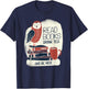 Book-Lover - Tea Books Owl - Bookworm T-Shirt - T-Shirt | Navy