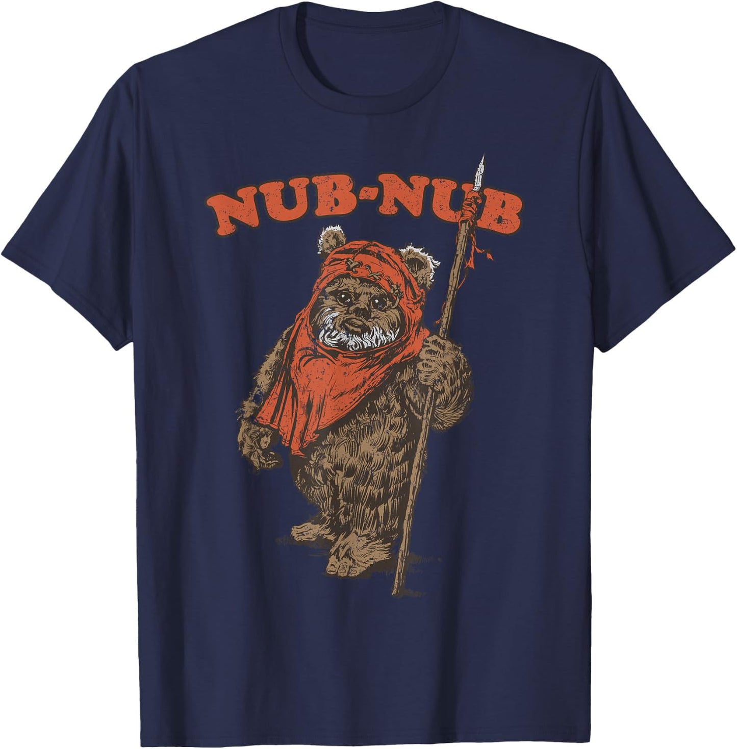 Star Wars Nub-Nub Ewok Vintage Camp Graphic T-Shirt - T-Shirt | Navy