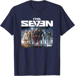 The Boys The Seven Photo Superhero TV Show T-Shirt - T-Shirt | Navy