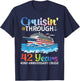 Cruising Through 42 Years 42nd Wedding Anniversary Vacation T-Shirt - T-Shirt | Navy