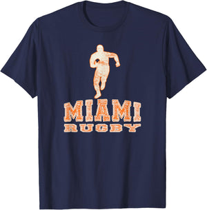 Vintage Miami FL Rugby Shirt T-Shirt - T-Shirt | Navy