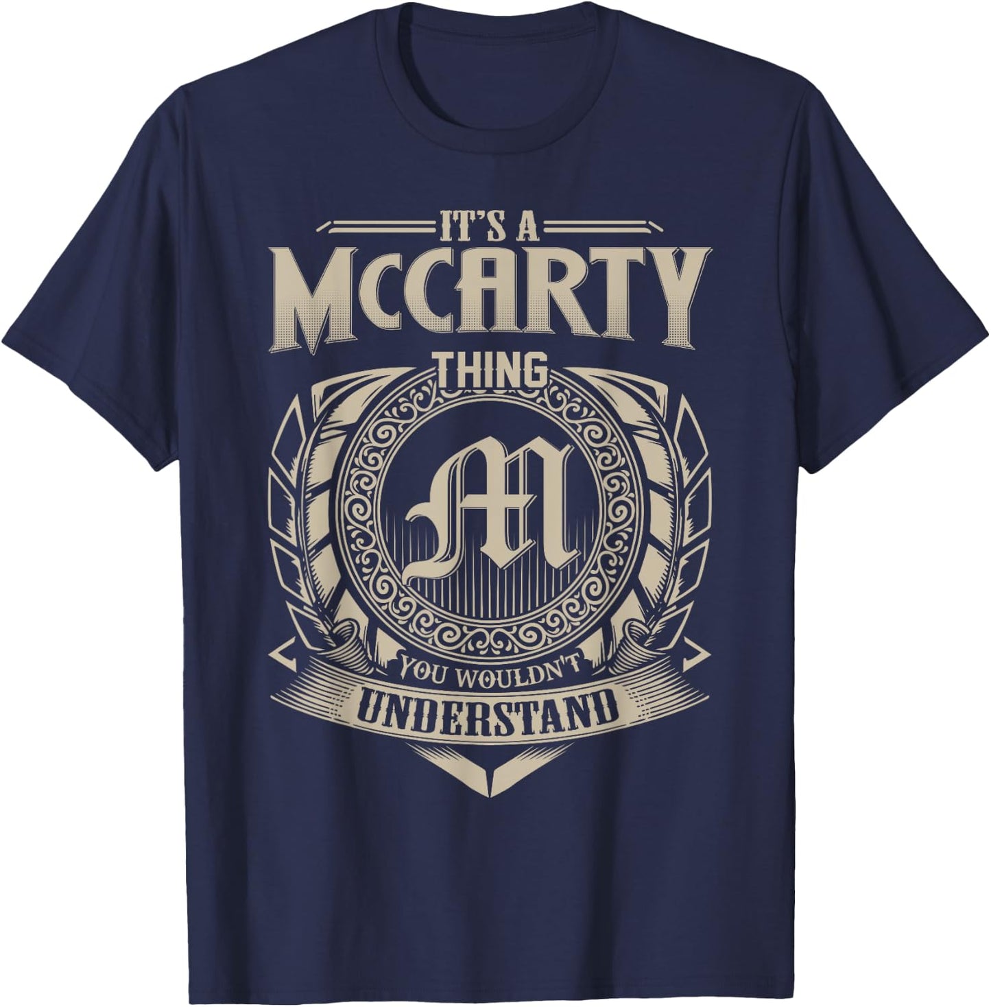 It's A McCARTY Thing You Wouldn't Understand Name Vintage T-Shirt - T-Shirt | Navy