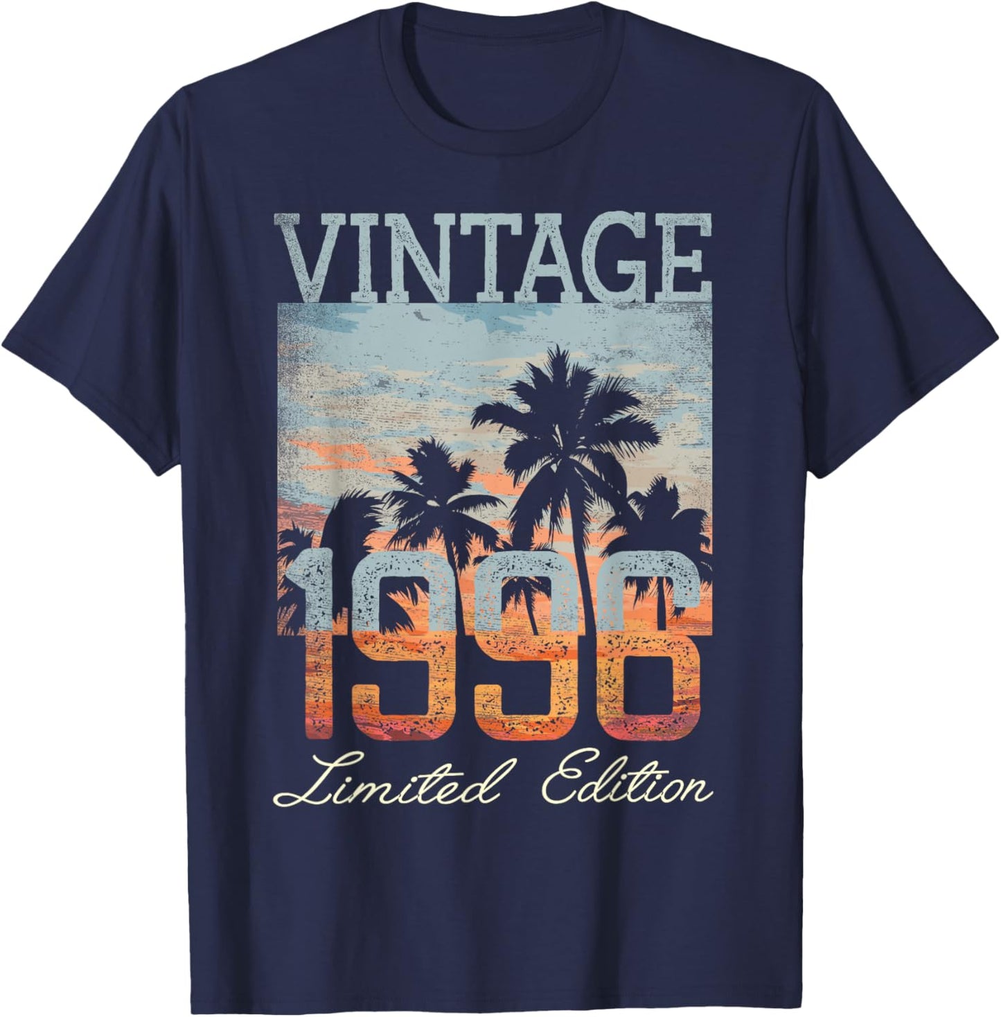 Vintage 1996 Limited Edition 29th Birthday 29 Year Old Gifts T-Shirt - T-Shirt | Navy