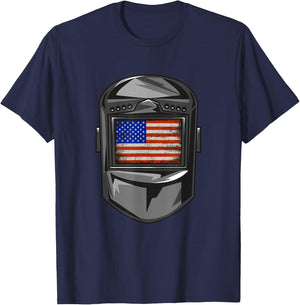 Welder American Flag T-Shirt - T-Shirt | Navy
