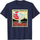 Old Faithful Geyser Yellowstone National Park Retro Vintage T-Shirt - T-Shirt | Navy