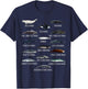 Whales Species Biology Different Types Of Whales T-Shirt - T-Shirt | Navy