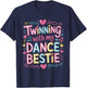 Twinning With My Bestie Matching Dancing Partners Dance T-Shirt - T-Shirt | Navy