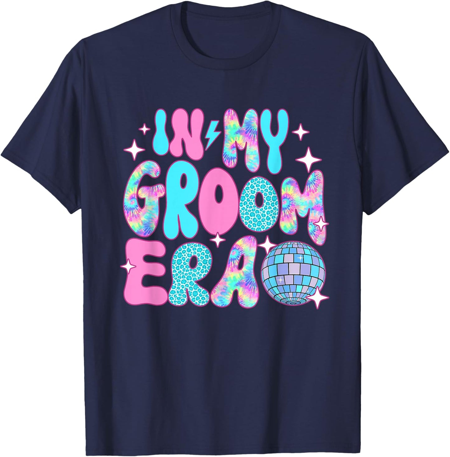 Disco In My Groom Era T-Shirt - T-Shirt | Navy