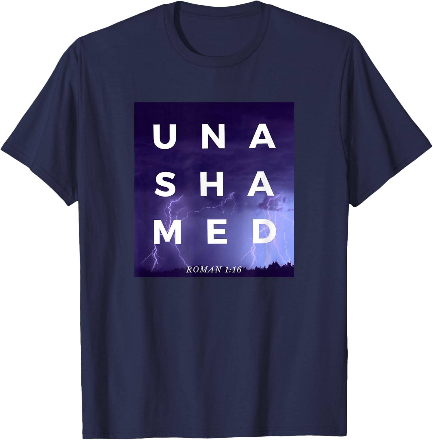 Unashamed 116 Unashamed Tour Roman 1:16 Men's Women's Kid's T-Shirt - T-Shirt | Navy
