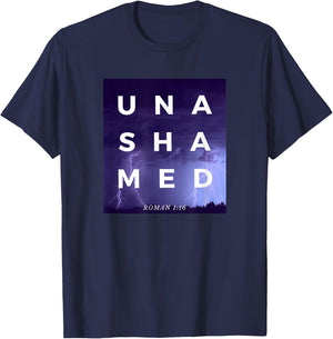 Unashamed 116 Unashamed Tour Roman 1:16 Men's Women's Kid's T-Shirt - T-Shirt | Navy