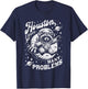 Houston I Have So Many Problems Funny Raccoon Space Graphic T-Shirt - T-Shirt | Navy
