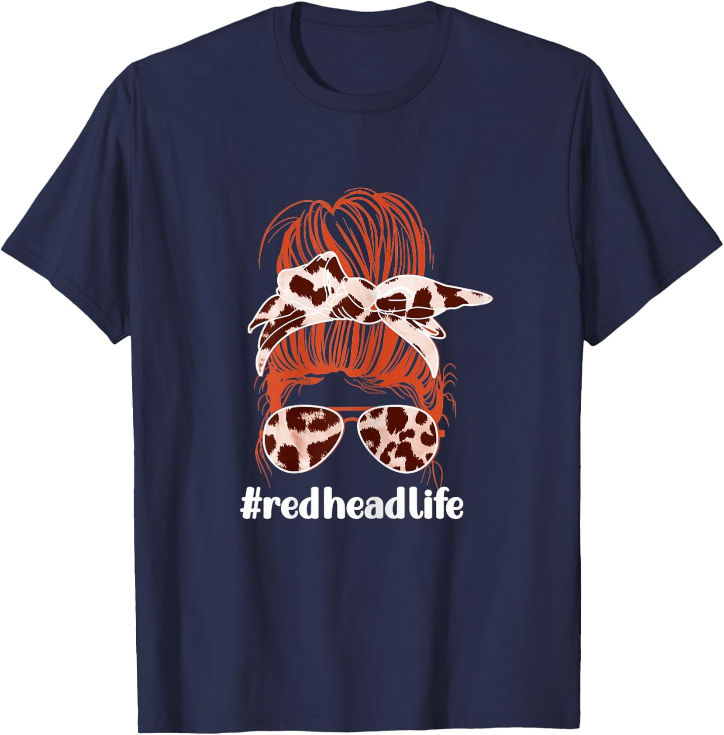 Redhead Life Redhead Life Redhead Red Hair Girl T-Shirt - T-Shirt | Navy