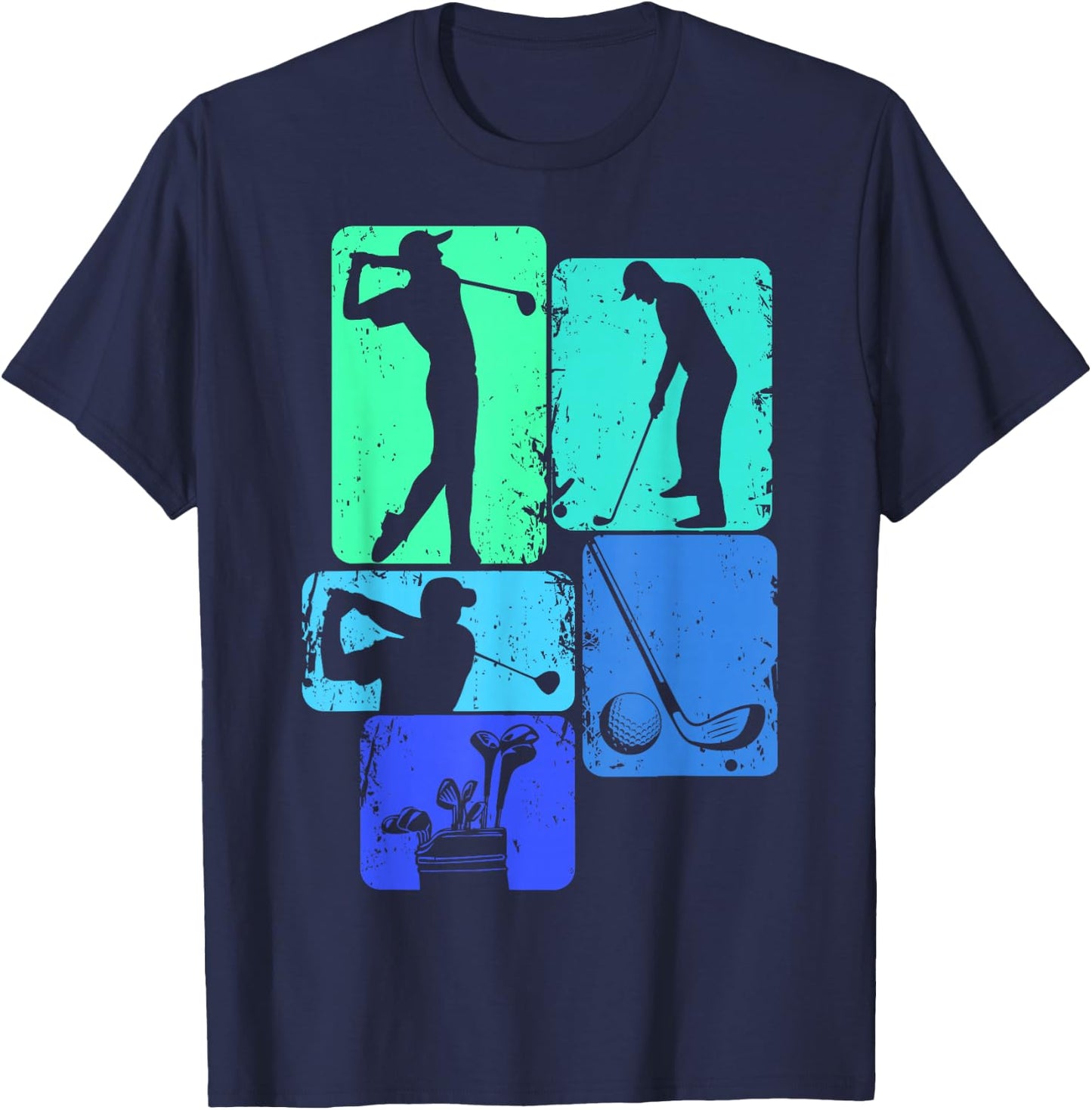Golf Club Golfer Golfing Boys Kids T-Shirt - T-Shirt | Navy