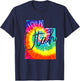 Utah Tie Dye State Map Pride Hippie Vintage Retro T-Shirt - T-Shirt | Navy