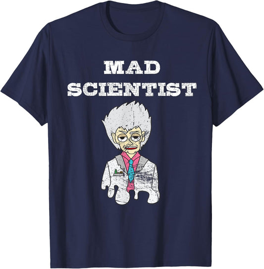 Funny Mad Scientist for mathematic chemist lovers new T-Shirt - T-Shirt | Navy