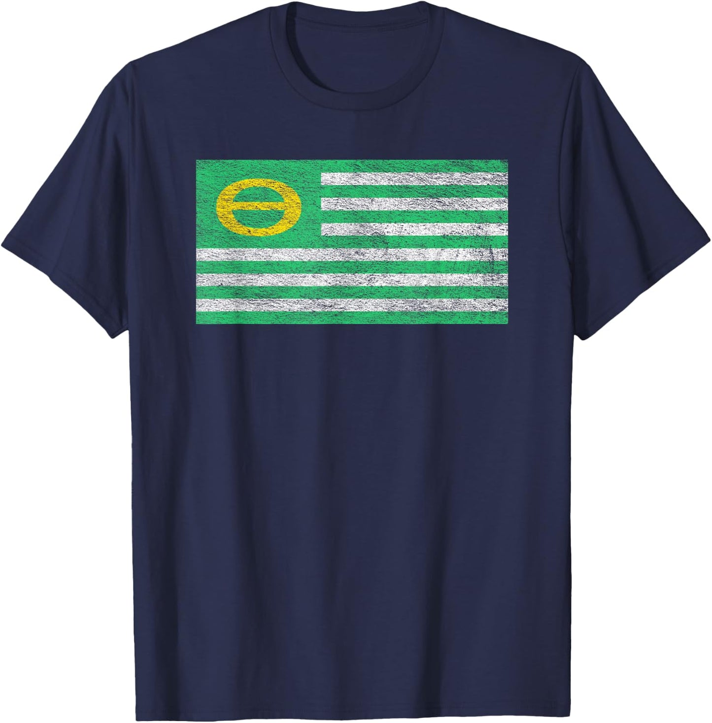 Ecology Flag Environmentalism Earth Day T-Shirt - T-Shirt | Navy