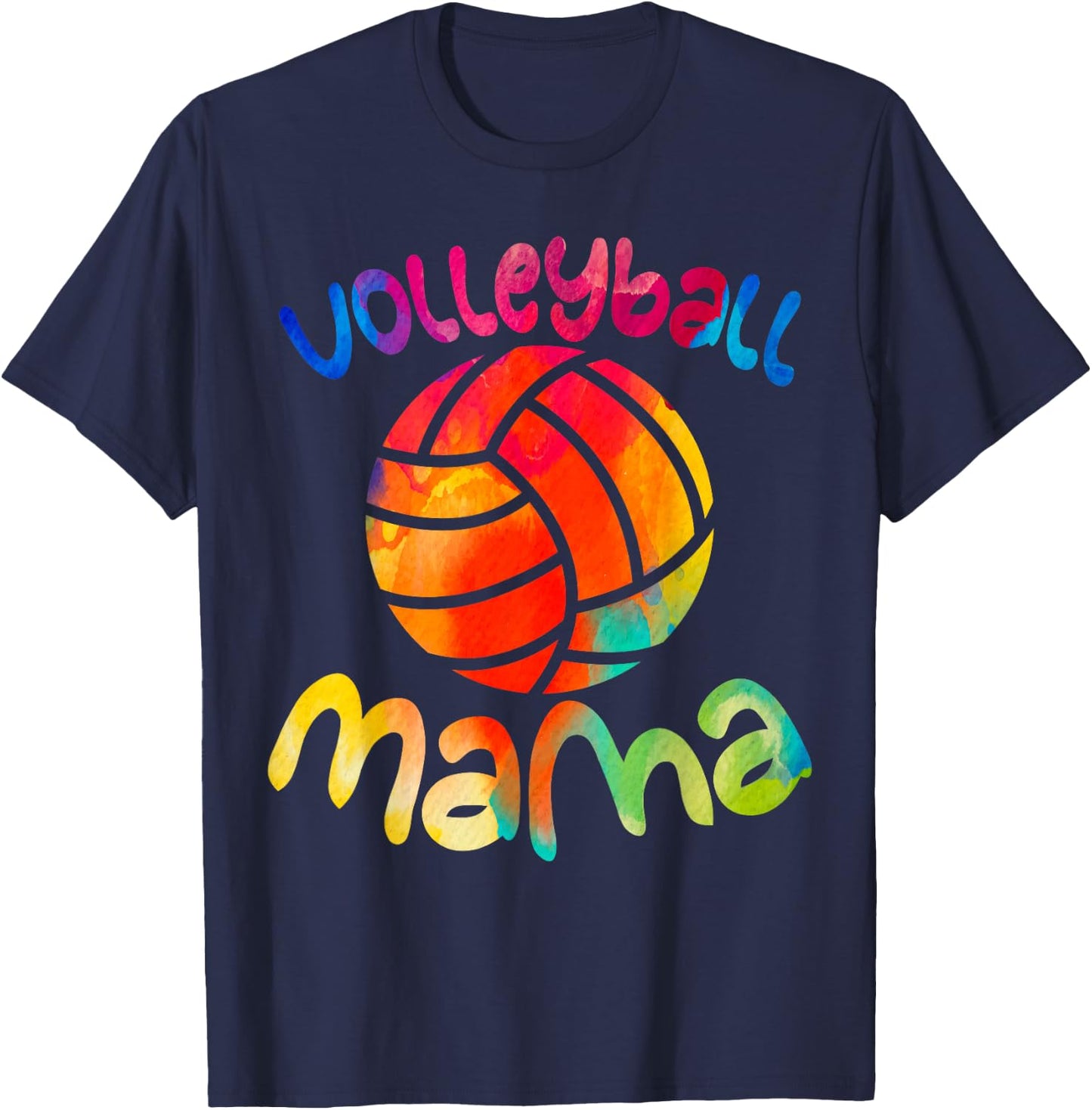 Cool Volleyball Shirt Fancy Volleyball Mama Sporty Mom T-Shirt - T-Shirt | Navy