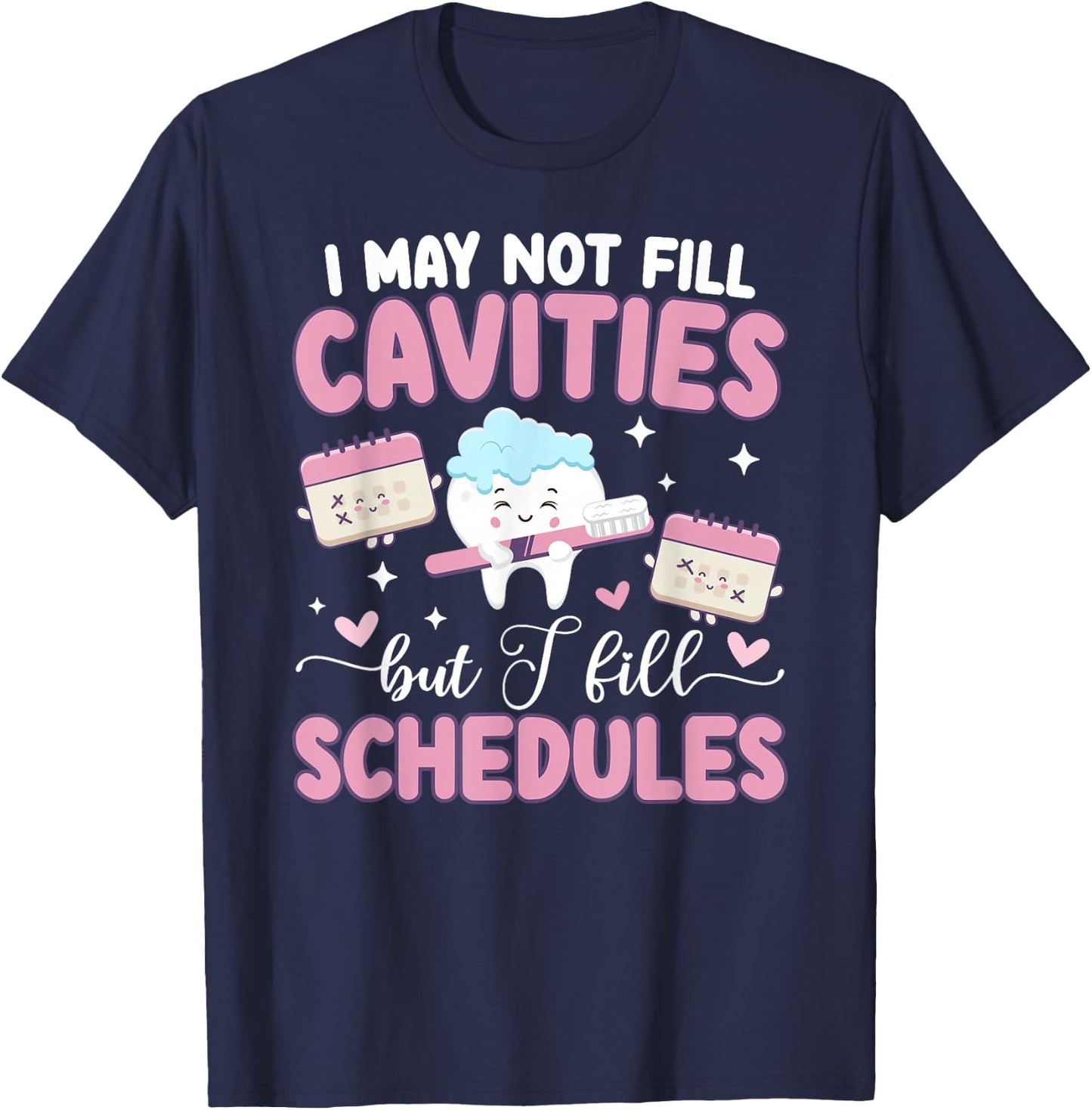Best Dental Receptionist Appreciation Dentist Receptionist T-Shirt - T-Shirt | Navy