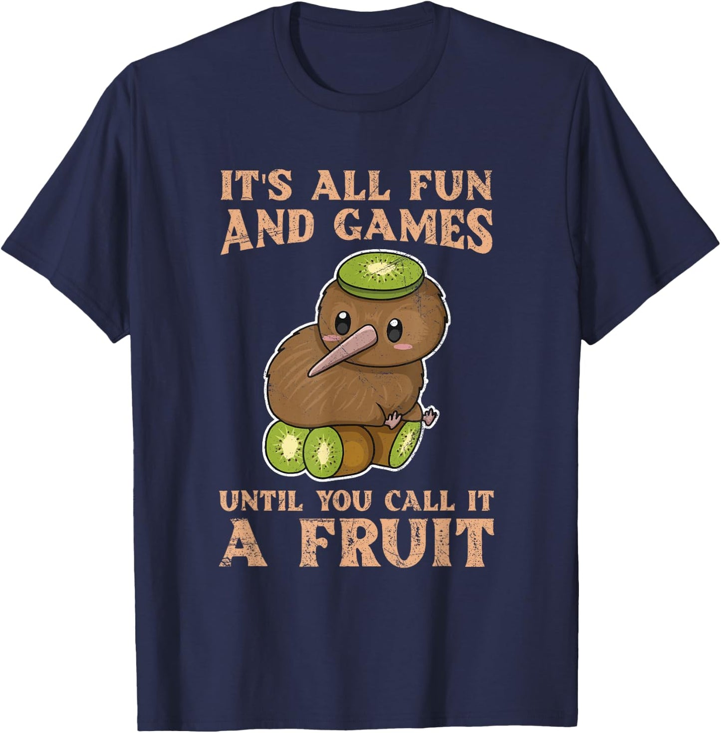 New Zealand Kiwi Bird Quote for a Kiwi Lover T-Shirt - T-Shirt | Navy