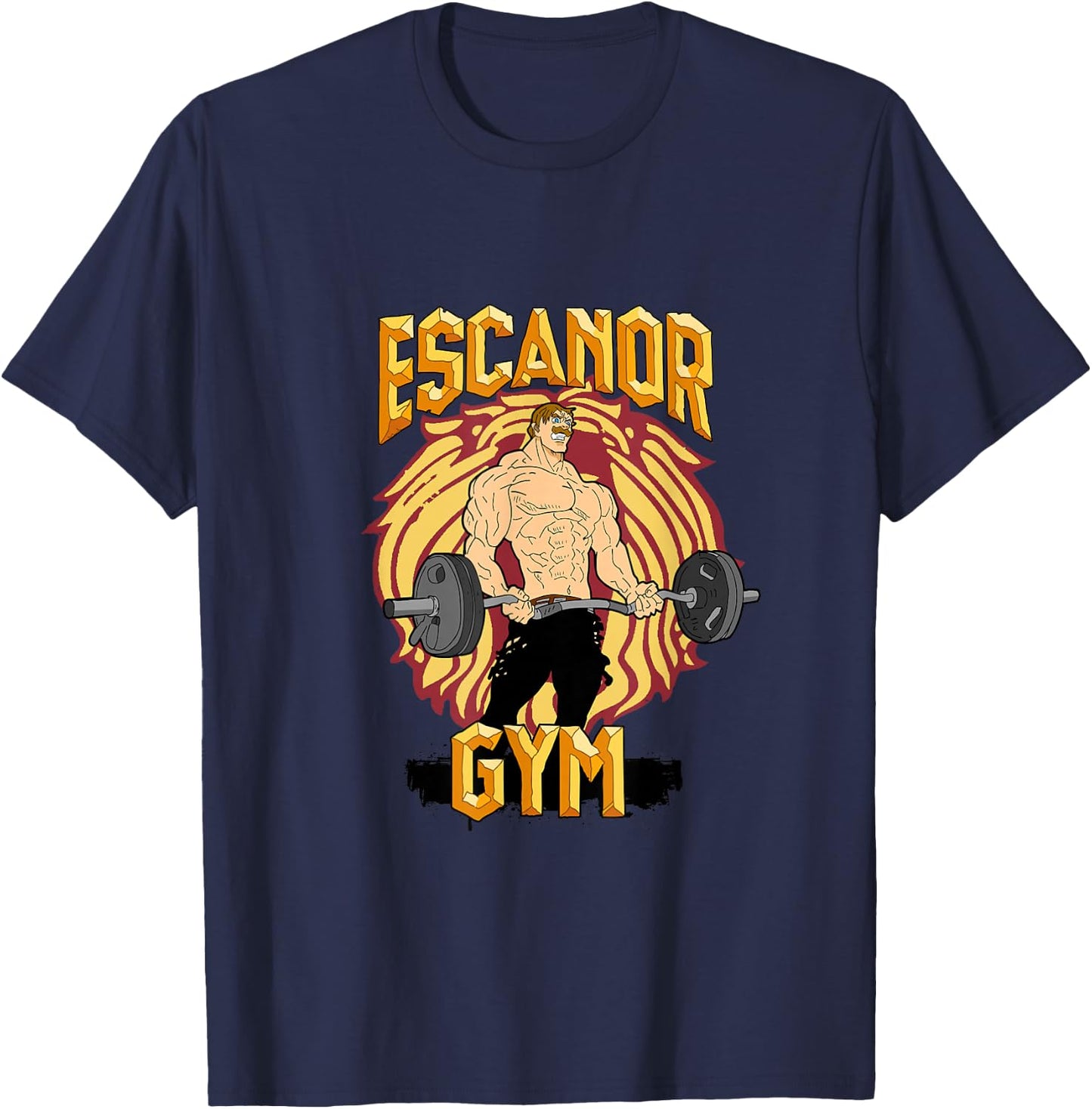 Escanor Gym Pride T-Shirt - T-Shirt | Navy