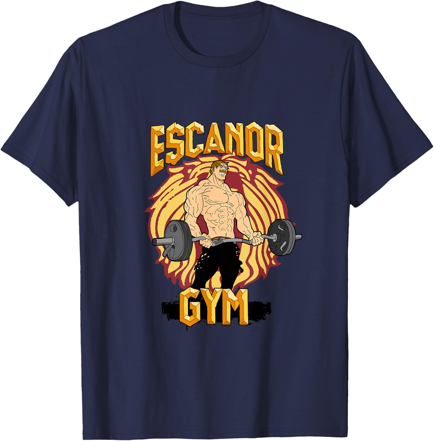 Escanor Gym Pride T-Shirt - T-Shirt | Navy