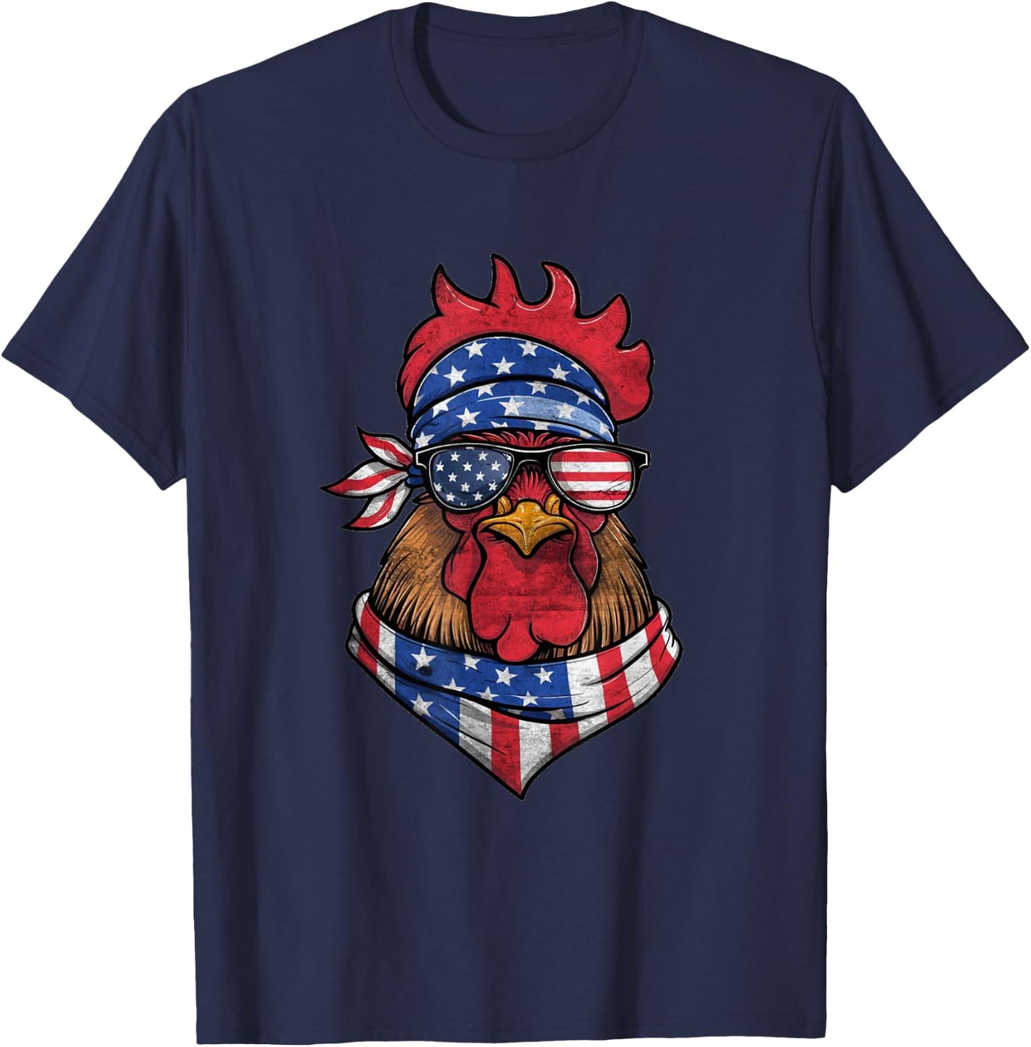 4th Of July Boys Kids Fourth Of July American Bald Eagle T-Shirt - T-Shirt | Navy