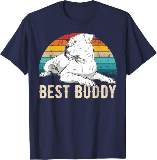 American Bulldog Old Southern White Bulldog Men Women Girls Kids T-Shirt - T-Shirt | Navy