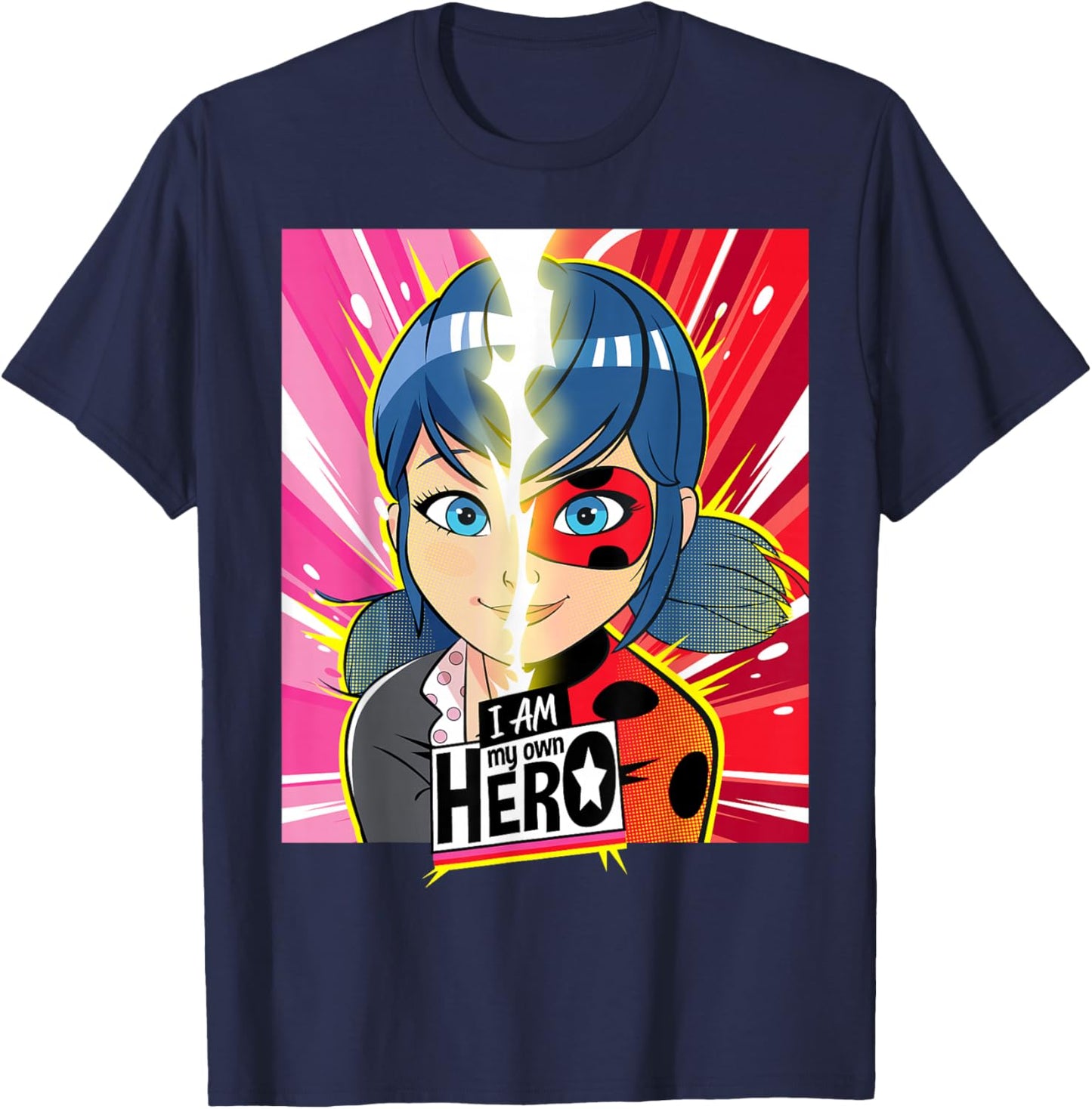 Miraculous Collection Ladybug My Own Hero Small T-Shirt - T-Shirt | Navy