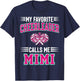 My Favorite Cheerleader Calls Me Mimi T-Shirt - T-Shirt | Navy