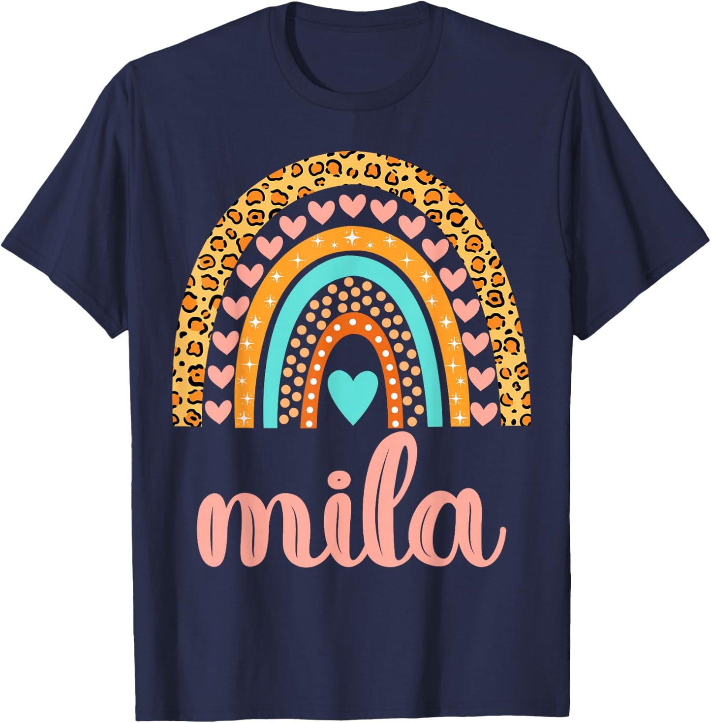 Mila Mila Name Birthday Shirt Gift T-Shirt - T-Shirt | Navy