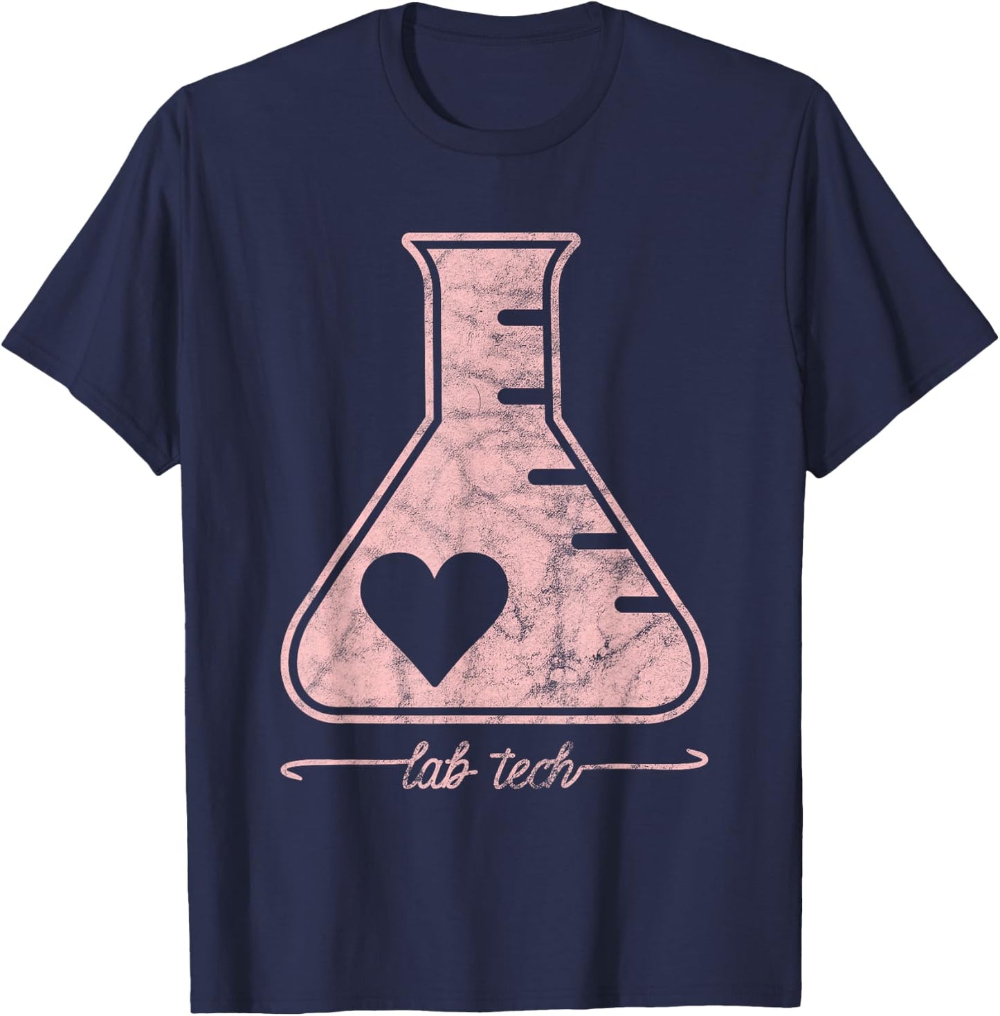Beaker Lab Tech Laboratory Technician T shirt gift T-Shirt - T-Shirt | Navy