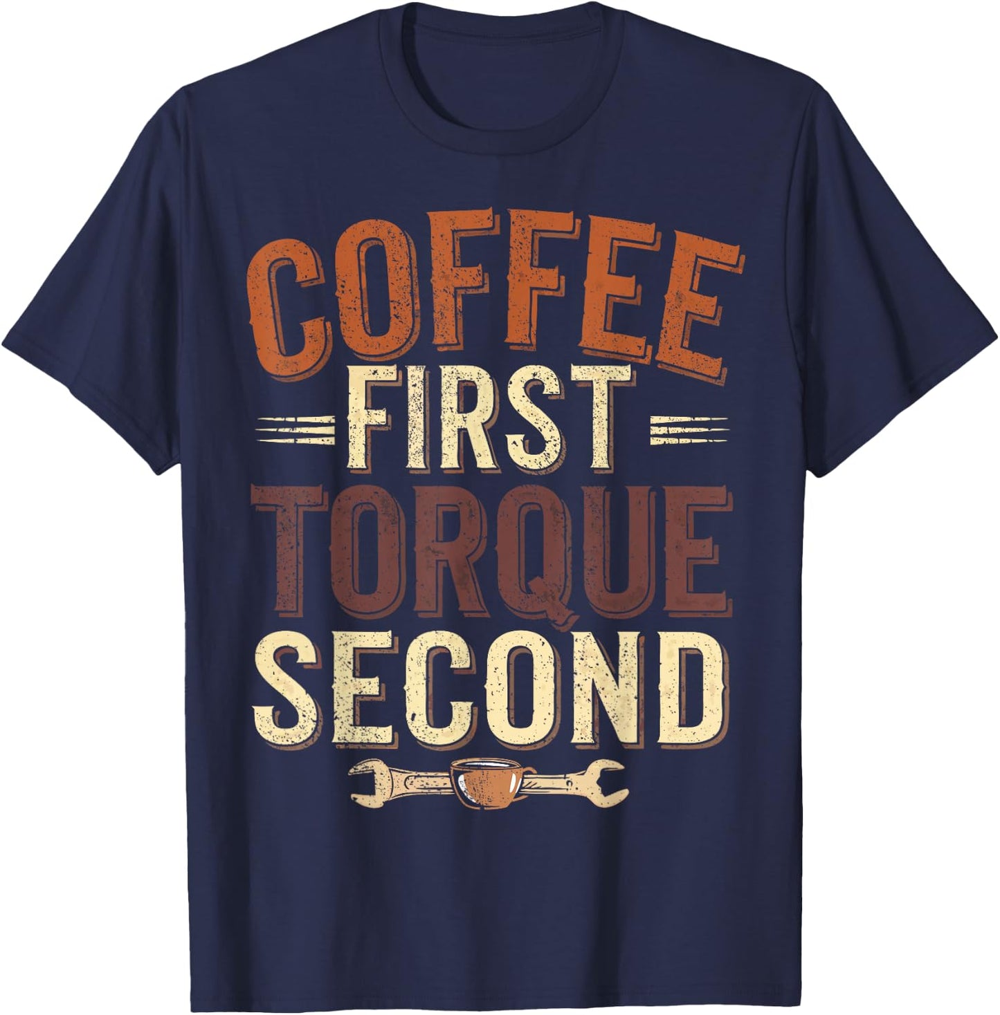 Bike Mechanic Coffee Tools Bicycle Mechanic T-Shirt - T-Shirt | Navy