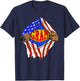 Funny Super Gram Hero Family T-Shirt - T-Shirt | Navy