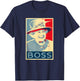 Elizabeth Boss Her Royal Highness Queen of England T-Shirt - T-Shirt | Navy